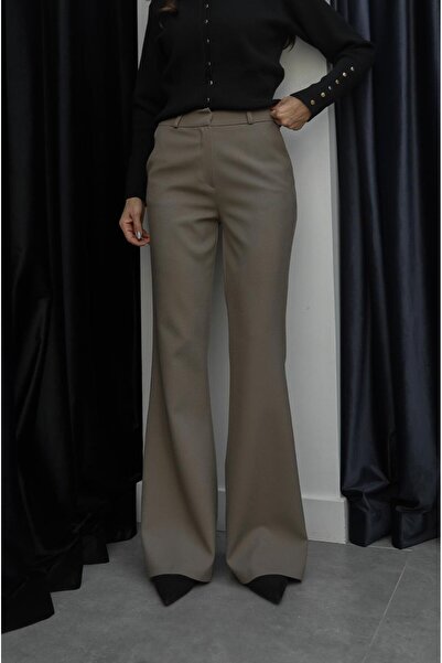 Havoş Pantaloni Mink Scott evazat