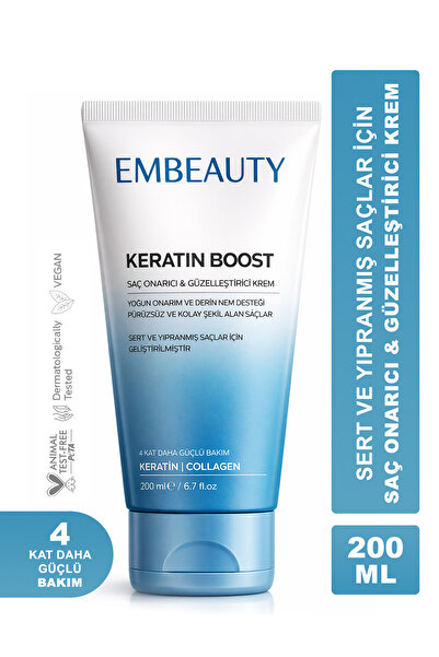 Embeauty Keratin Boost Onarıcı Dolgunlaştırıcı Saç Bakım Kremi 200 ml