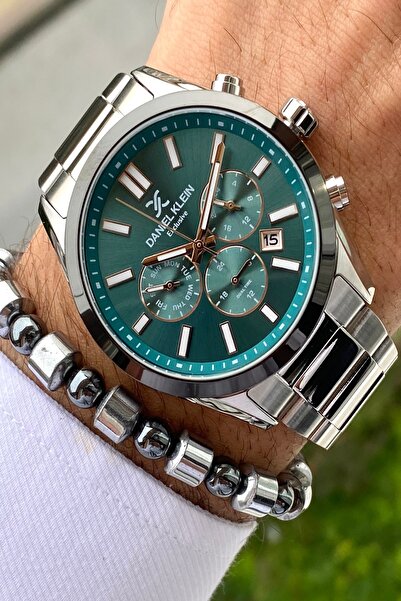 Daniel Klein ساعة يد رجالية حصرية بسوار فولاذي، جميع الوظائف تعمل، ضمان لمدة ...