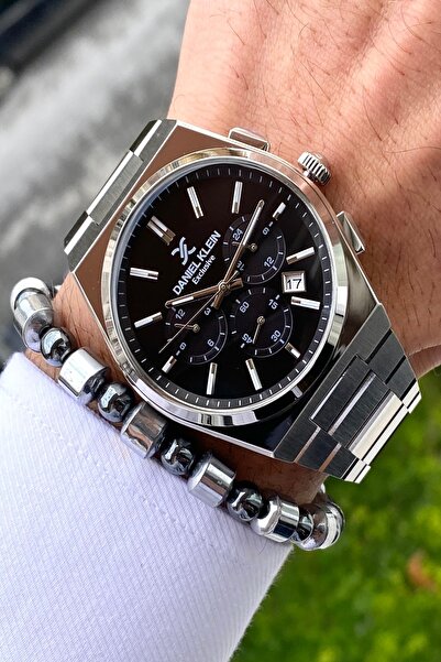 Daniel Klein ساعة يد رجالية حصرية بسوار فولاذي، جميع الوظائف تعمل، ضمان لمدة ...