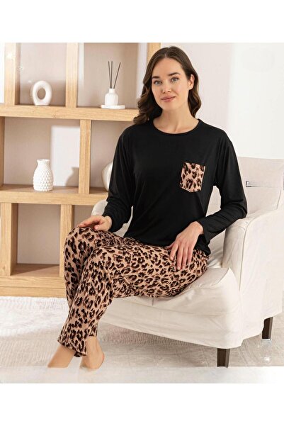 Pijamoni Γυναικείο σετ πιτζάμες Milan με λαιμόκοψη και μακρύ μανίκι THIN 7575...