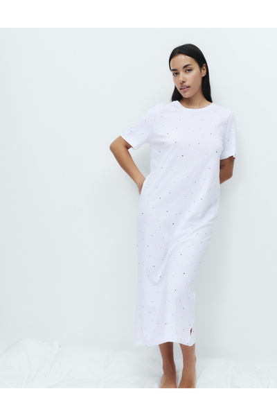 Marks & Spencer Cool Comfort Baskılı Uzun Gecelik