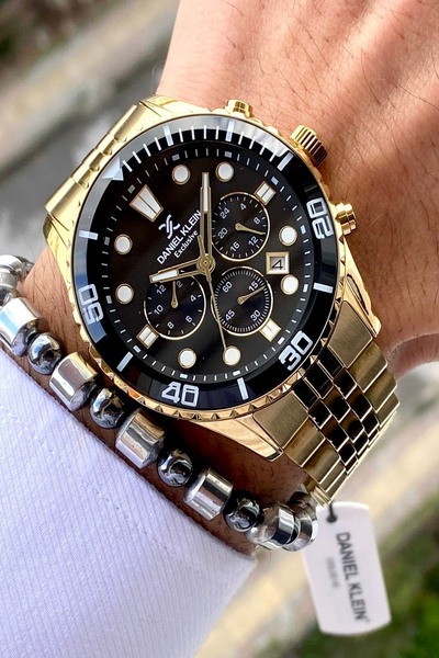 Daniel Klein Exclusive Çelik Kordon Erkek Kol Saati,Tüm Fonksiyonları Aktif,2...