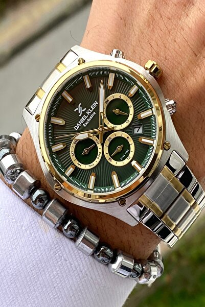 Daniel Klein ساعة يد رجالية حصرية بسوار فولاذي، جميع الوظائف تعمل، ضمان لمدة ...