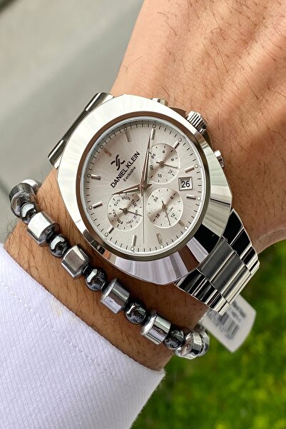 Daniel Klein ساعة يد رجالية حصرية بسوار فولاذي، جميع الوظائف تعمل، ضمان لمدة ...