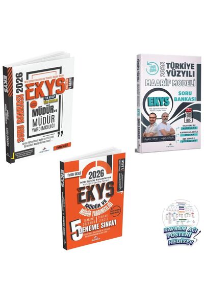 Dizgi Kitap 2026 MEB EKYS Müdür ve Müdür Yardımcılığı Soru Bankası ve Maarif ...