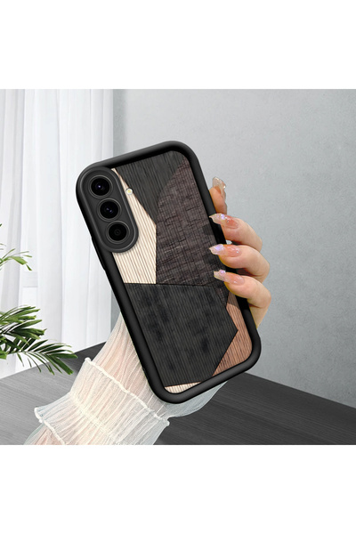 CASEVIBE Samsung Galaxy A36 Uyumlu, şık kaplama ahşap desenli silikon telefon...