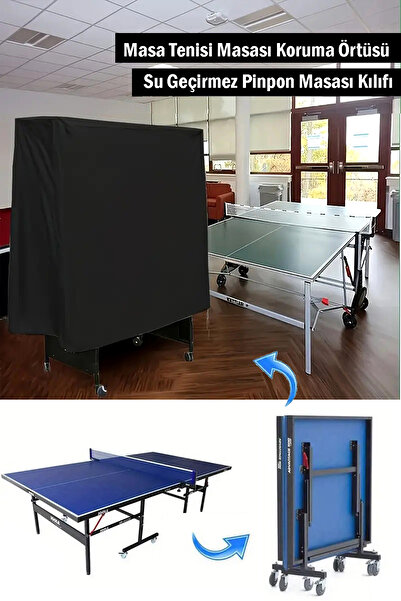 FeyzaDesign Su geçirmez masa tenisi masası koruyucu örtüsü, dayanıklı ve prat...