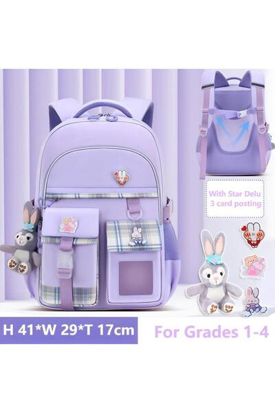 Generic Girl's School Backpacks Multi-pocket Large Capacity School Bag