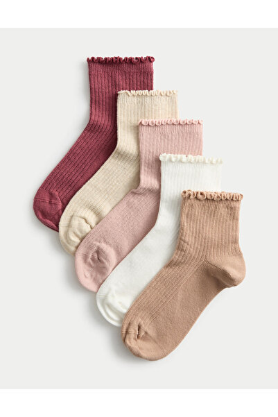 Marks & Spencer 5'li Ribanalı Çorap Seti