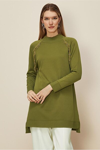 Alvina Beaded Detail Knit Tunic 45876