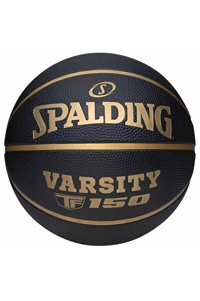 FeyzaDesign Kadın ve erkekler için 6 numara siyah ve altın renkli basketbol topu