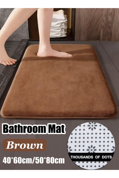 Generic Bath Mat 40*60cm/50*80cm Absorbent Bathroom Rug Mat Non Slip Plush Ba...