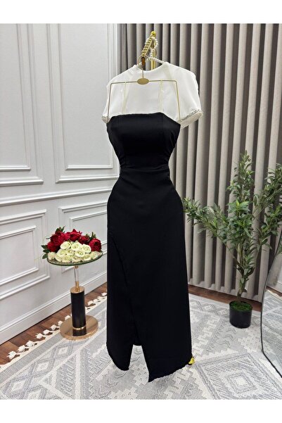 Sondos Fashion Royal two-piece evening dress with crystal details