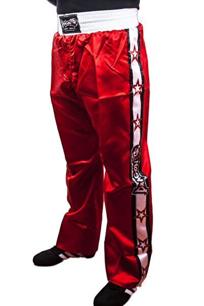 FeyzaDesign Kırmızı Kick Boks Pantolonu, Rahat ve Şık Spor Giyim