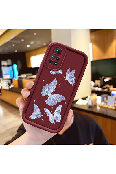 ARTISHELL Redmi Note 11 Pro Uyumlu, kurdele düğmesi ve kelebek desenli siliko...
