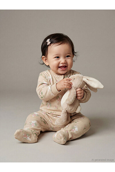LC Waikiki Two Mt Shop Quality Lcw Baby Beige 1.6 Tog Baby Girl Sleeping Bag