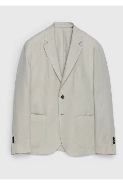 Ramsey Ecru 100% Linen Jacket