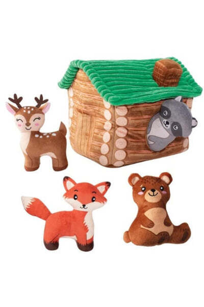 Petshop By Fringe Studio مجموعة ألعاب تفاعلية للكلاب من أون كابين تايم - بني/...