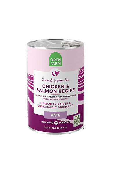 Open Farm Chicken & Salmon Pate Wet Dog Food - 354G