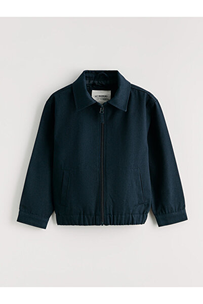 LC Waikiki Gray Boy's Gabardine Zippered Jacket