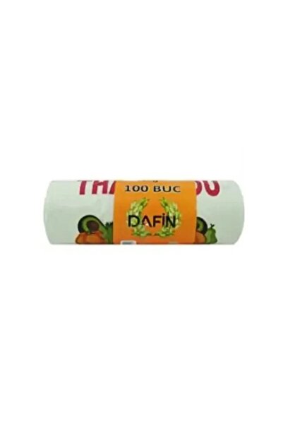 Dafin Set of 4 x Biodegradable Bags, Roll, 2 kg, 100 Pieces