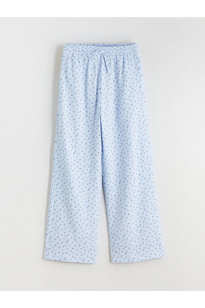 LC Waikiki Özmarka New Season Elastic Waist Floral Girl's Trousers