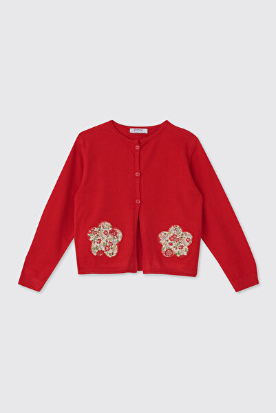 Panço Liberty Kumaş Kız Çocuk Triko Hırka