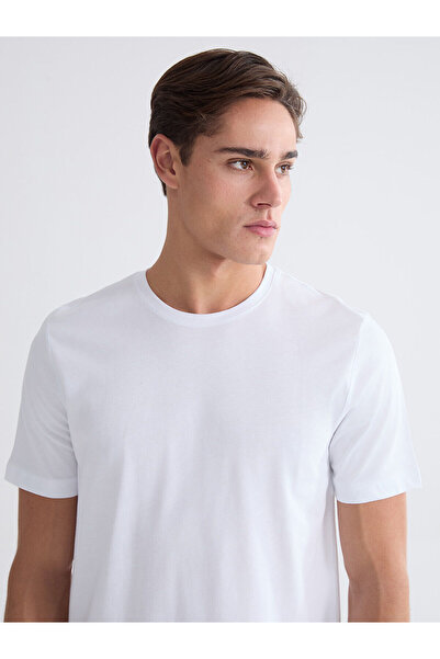 LC Waikiki YK PLUS LCWAIKIKI Κλασικό 100% Βαμβακερό Μπλουζάκι Βασικής Εφαρμογής