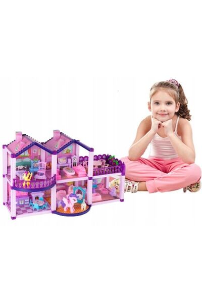 Glow Goods Κουκλόσπιτο με 2 πόνυ και πολλά φορητά αξεσουάρ