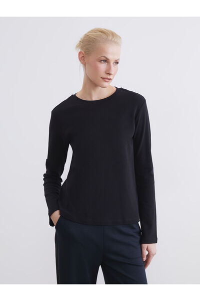 LC Waikiki Black Crew Neck Women's Bodysuit