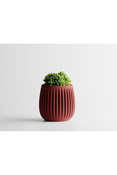 Sani Vase "Columna BIG" 142 x142 x H140mm - Dark red matt