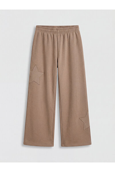 LC Waikiki Artı-Store Three-Thread Fleece-Lined Fabric Made Sweatpants for Gi...