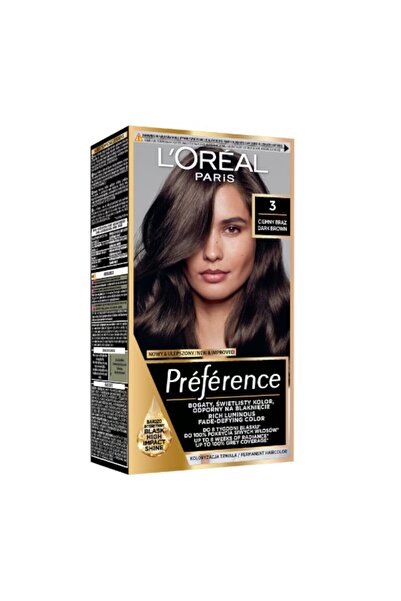 L'Oreal Paris Permanent Hair Dye with Ammonia Preference 3 Brasilia, 174 ml