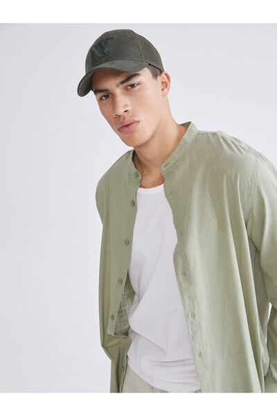 LC Waikiki Khaki Regular Fit Poplin Men's Shirt