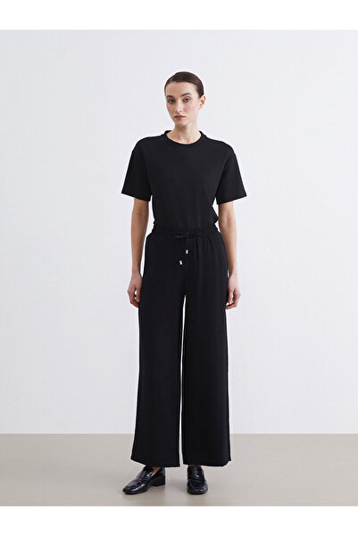 LC Waikiki Γυναικείο παντελόνι με ελαστική μέση και φαρδύ πόδι, νέα σεζόν