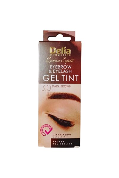 Delia Set 3 x Gel pentru Gene Sprancene Delia, Dark Brown 3.0, 15 ml