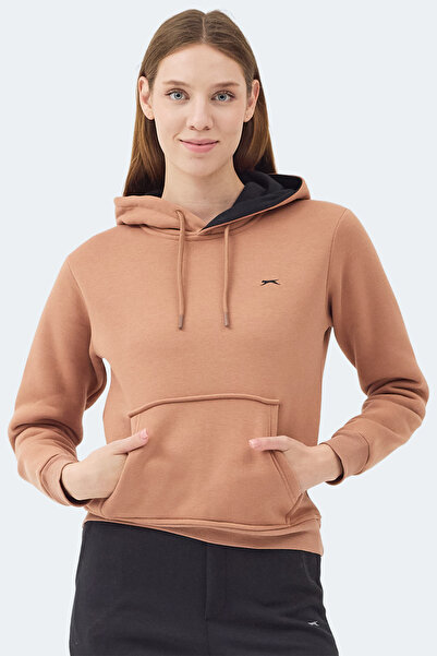 Slazenger Misty I Women's Hooded Camel Sweatshirt