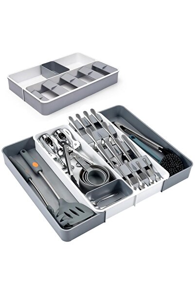 Arabest Adjustable Cutlery Tray in Drawer for Flatware and Silverware in Kitc...