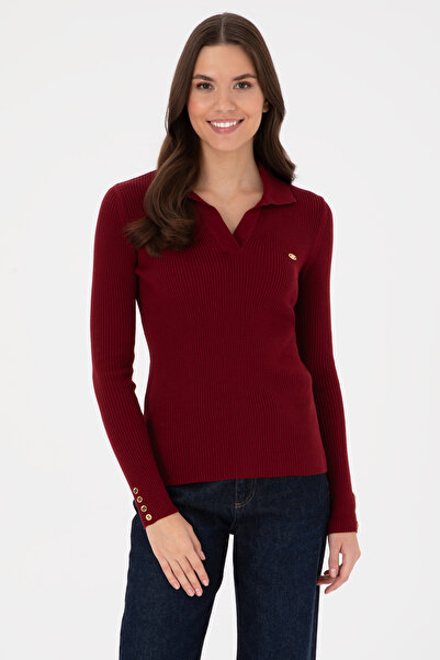U.S. Polo Assn. Women's Burgundy Sweater 50317524-Vr014