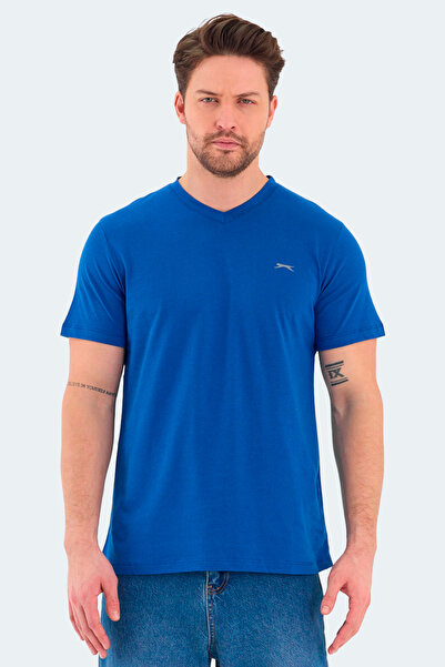 Slazenger Rivaldo Men's V-Neck Cobalt Blue T-Shirt