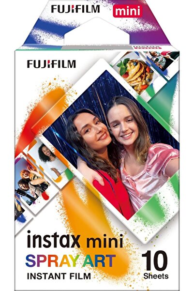 Instax mini film SPRAY ART border, 10 shot pack