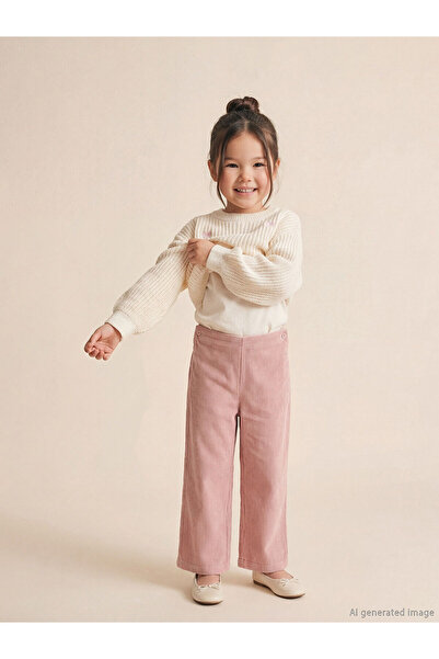 LC Waikiki Vizyon New Season Wide Leg Girls' Velvet Trousers