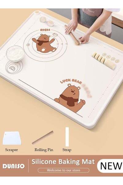 DOMEET Silicone Baking Mat for Rolling Dough, Silicone Dough Mat for Electros...