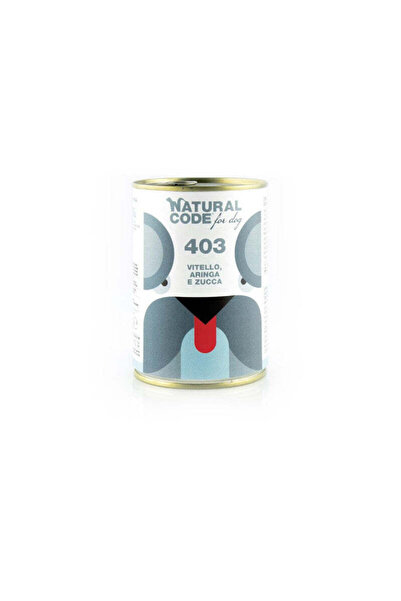 Natural Code 403 Veal Herring & Pumpkin Pate Wet Dog Food - 400G