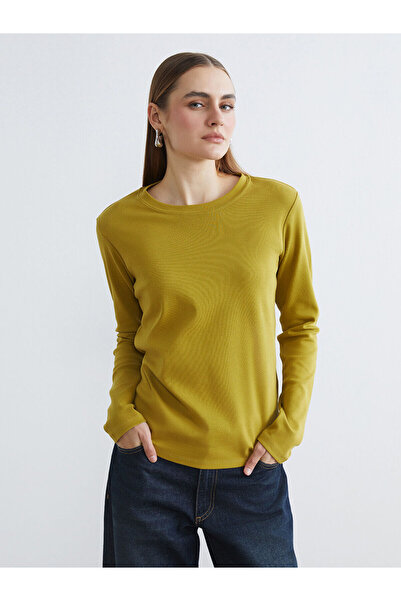 LC Waikiki قم ببناء أسلوبك من متجر UZG، بدلة نسائية ذات رقبة دائرية خضراء