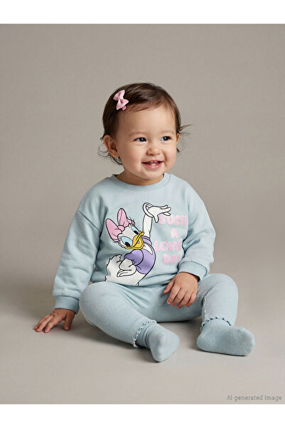 LC Waikiki سترة بيك نيو سيزون ذات ياقة دائرية وأكمام طويلة مطبوعة عليها ديزي ...