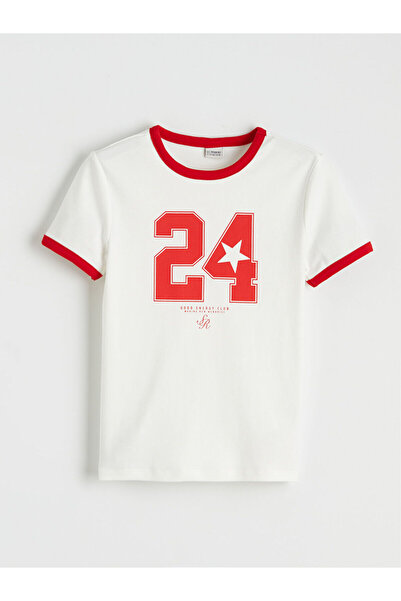 LC Waikiki Özmarka New Season Printed Girls' T-Shirt