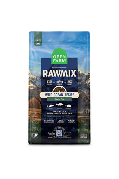 Open Farm RawMix Wild Ocean Recipe Dry Cat Food - 1KG