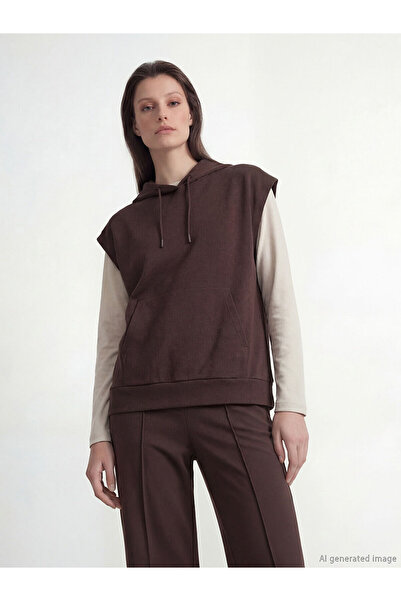 LC Waikiki Ozmarka New Season Kangaroo Pocket Soft Touch Oversized Women's Ho...